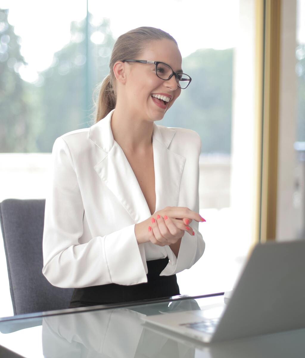 Professional lady at computer